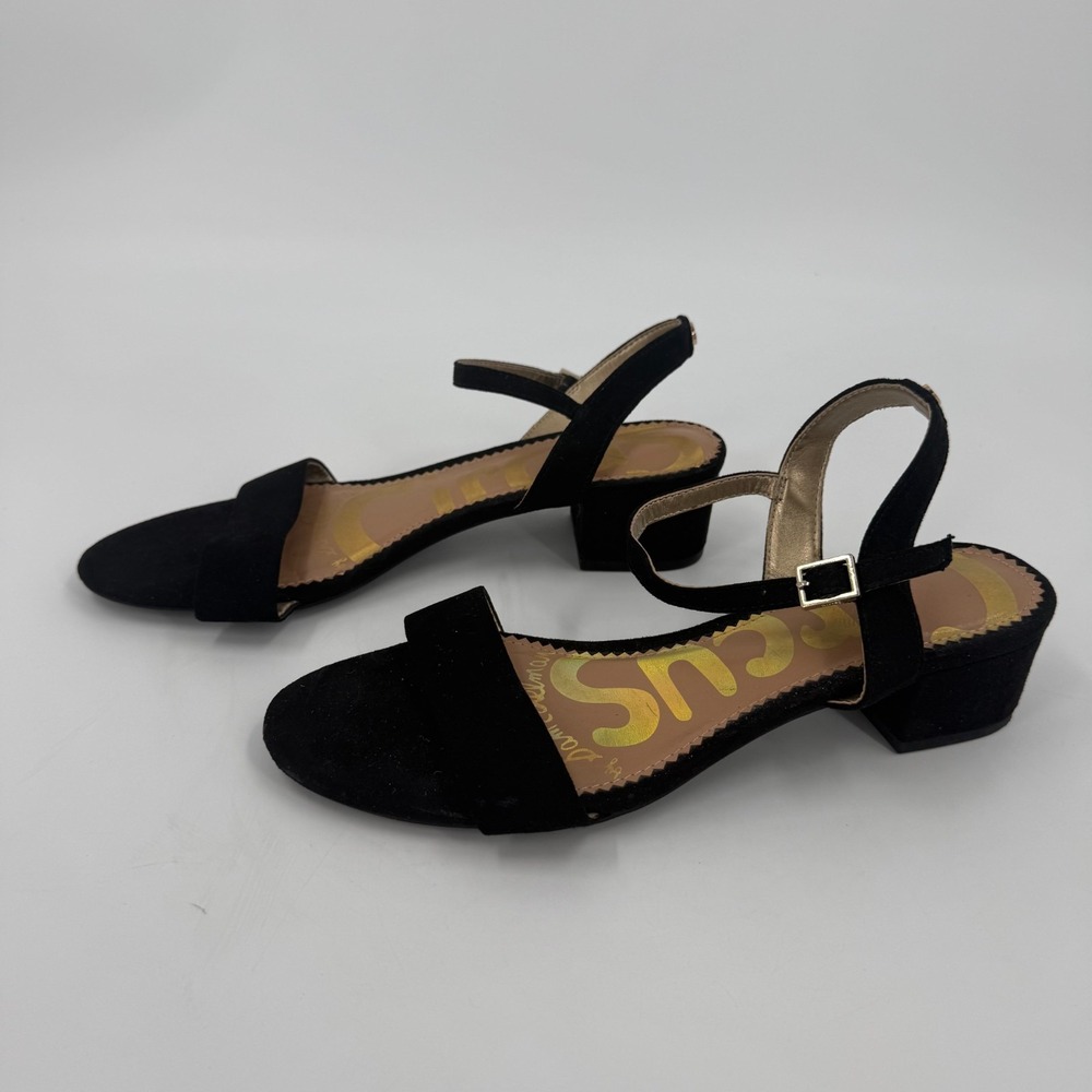 Circus by Sam Edelman Sandals Womens US Size 8.5 Black Block Heel Buckle Strap